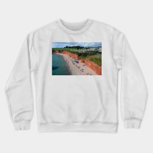 Ladram Bay Jurassic Coast Devon England Crewneck Sweatshirt